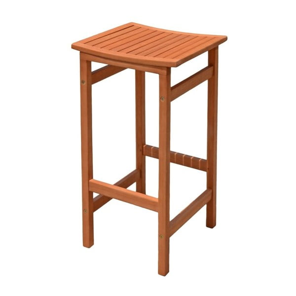 Smeđe vrtne barske stolice u setu 2 kom od masivnog drveta Palmdale – Garden Pleasure-image-1