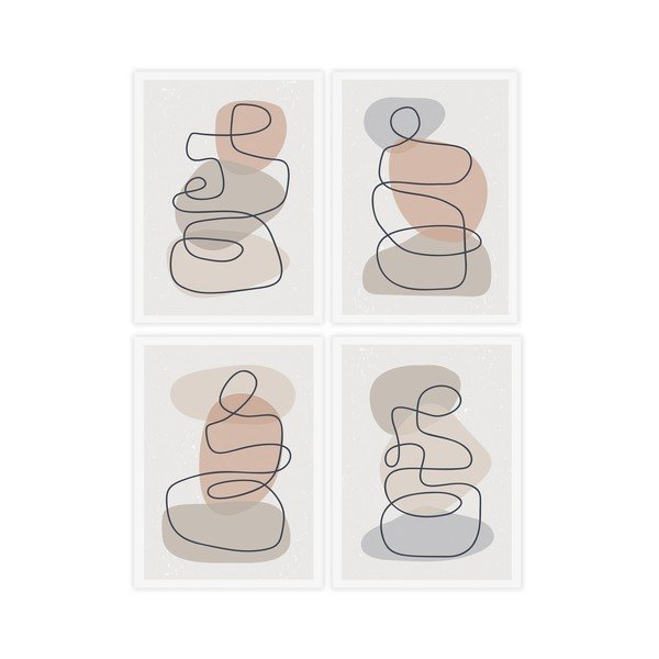 Slike u setu 4 kom 30x40 cm – Casa Selección