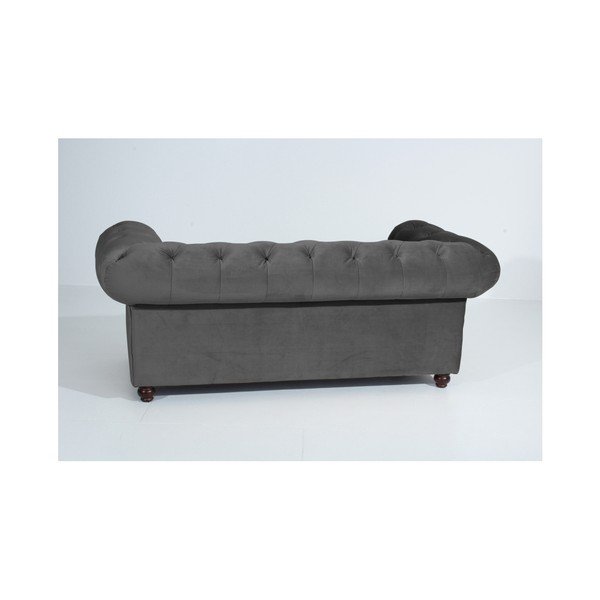 Antracit siva sofa Max Winzer Orleans Velvet, 196 cm-image-3