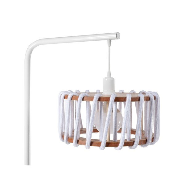 Podna lampa s bijelom konstrukcijom i malim bijelim zaslonom EMKO Macaron-image-2