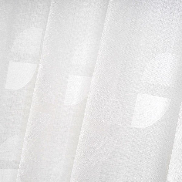 Bijela zavjesa od jacquarda 140x260 cm Mid Century – Casa Selección-image-4