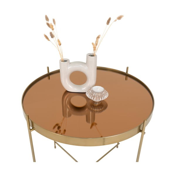 Okrugli stolić zlatne boje ø 48 cm Venezia - House Nordic-image-3