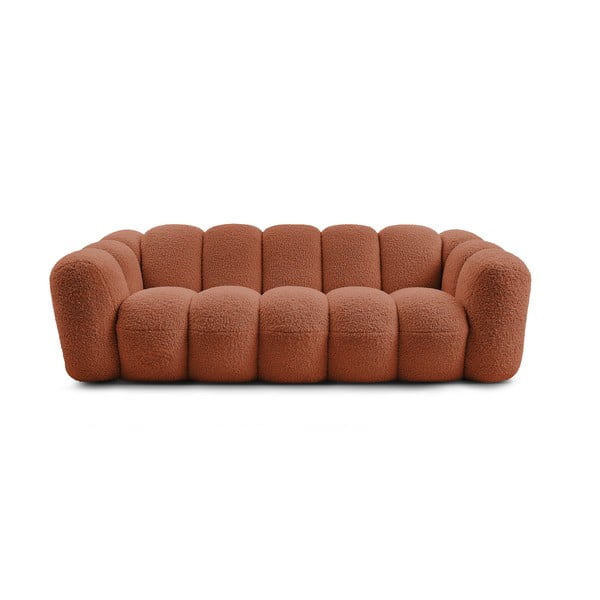 Ciglasta sofa od bouclé tkanine 232 cm Hippolyte – Bobochic Paris
