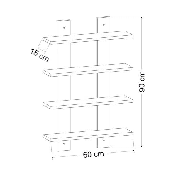 Bijela polica Laurel - Kalune Design-image-2