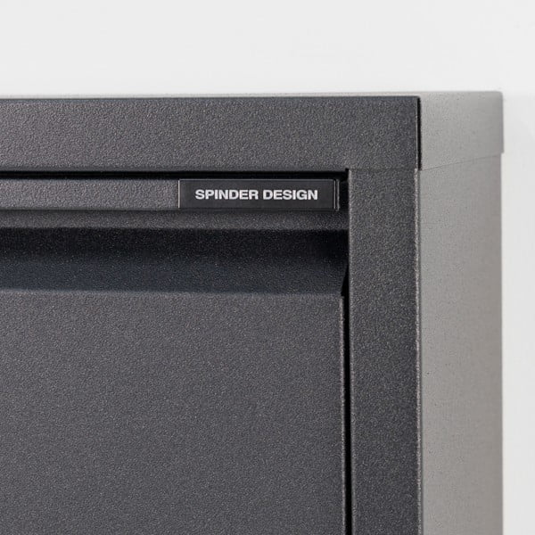 Crni metalni preklopni ormarić za cipele 75x37,5x12,5 cm Billy – Spinder Design-image-1