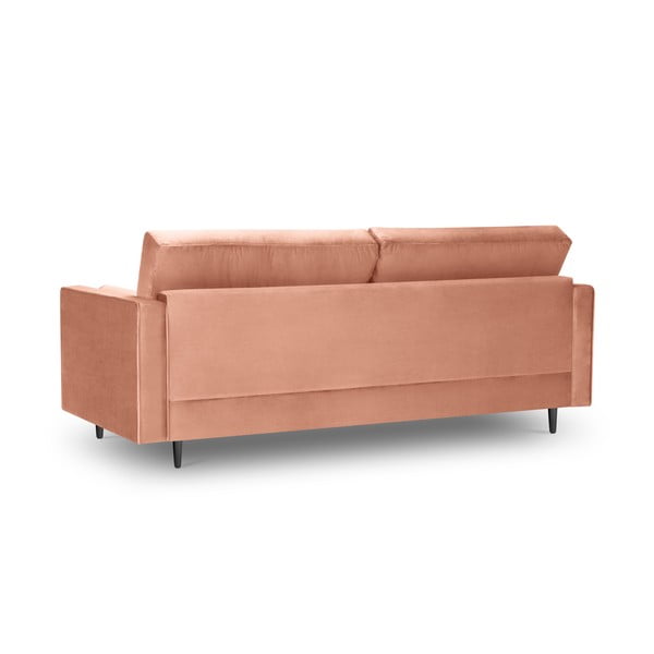 Roza baršunasta sofa Milo Casa Santo, 219 cm-image-4