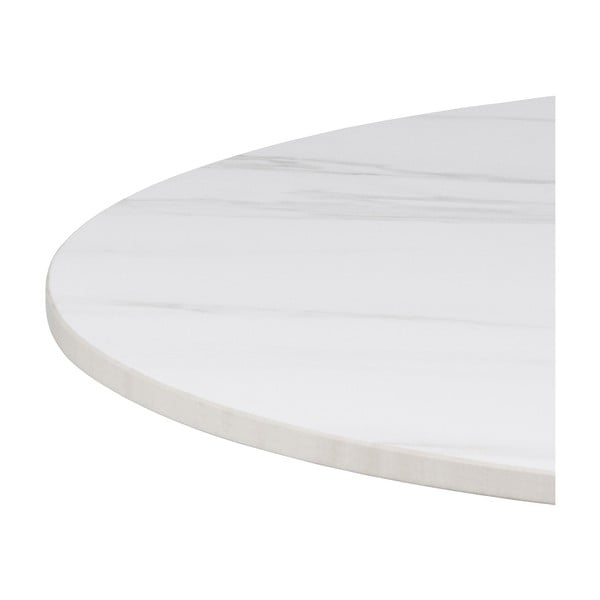 Bijeli okrugao stolić za kavu s keramičkom daskom ø 60 cm Malta – Actona-image-3