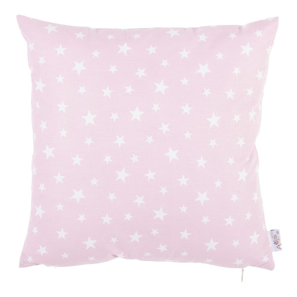 Ružičasta pamučna navlaka za jastuk Mike & Co. NEW YORK Mirro, 35 x 35 cm