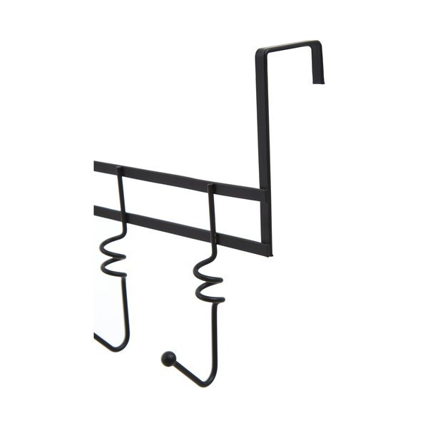 Crna metalna vješalica za vrata 46 cm Jaxen – Premier Housewares-image-2