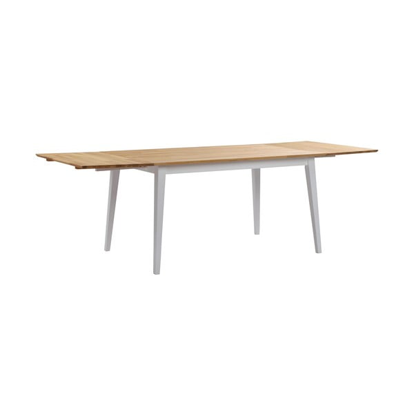 Blagovaonski stol od hrastovine s bijelim nogama Rowico Mimi, 140 x 90 cm-image-1