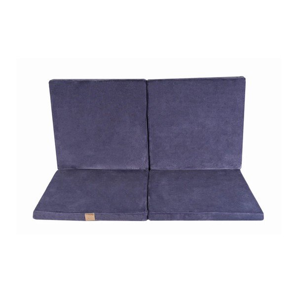 Prljavo plava dječja podloga za igru 120x120 cm – Meowbaby-image-1