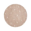 Svijetlo ružičasti periv/ručno rađen pamučan dječji tepih ø140 cm Round Dot Rose – Lorena Canals