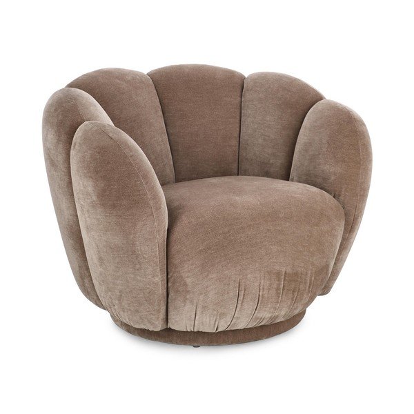 Smeđe-siva fotelja Tulip – Bizzotto