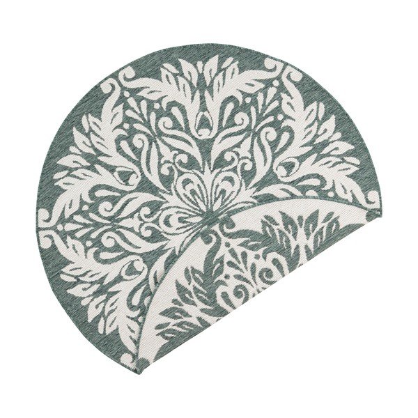 Zeleno-krem vanjski tepih NORTHRUGS Madrid, ⌀ 140 cm-image-2
