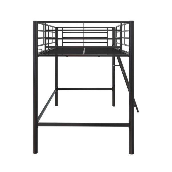 Crni podignuti dječji krevet 90x200 cm Jodie – Støraa-image-4