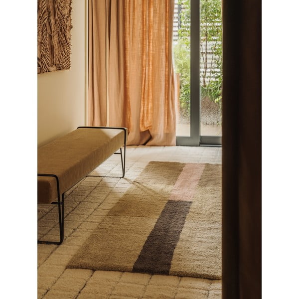 Ručno rađena vunena staza 80x230 cm Chroma Dusty Pink – Lorena Canals-image-1