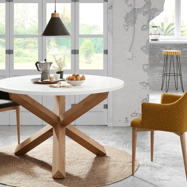 Blagovaonski stol Kave Home Nori, ⌀ 135 cm-image-1