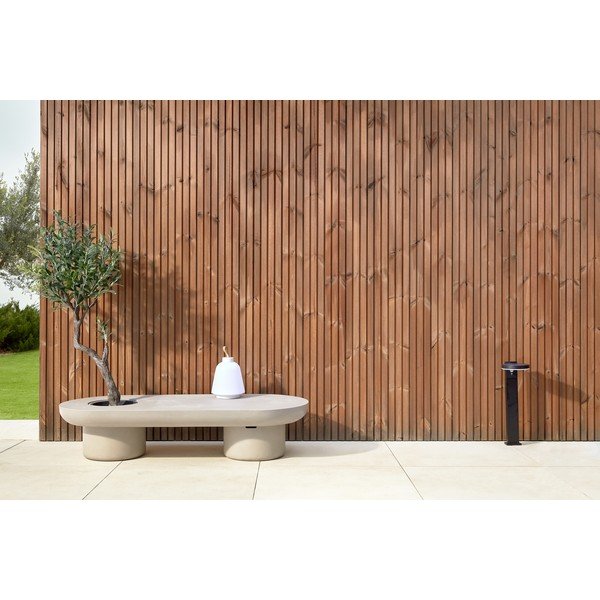 Vrtni betonski konferencijski stol Kave Home Taimi, 140 x 60 cm-image-1