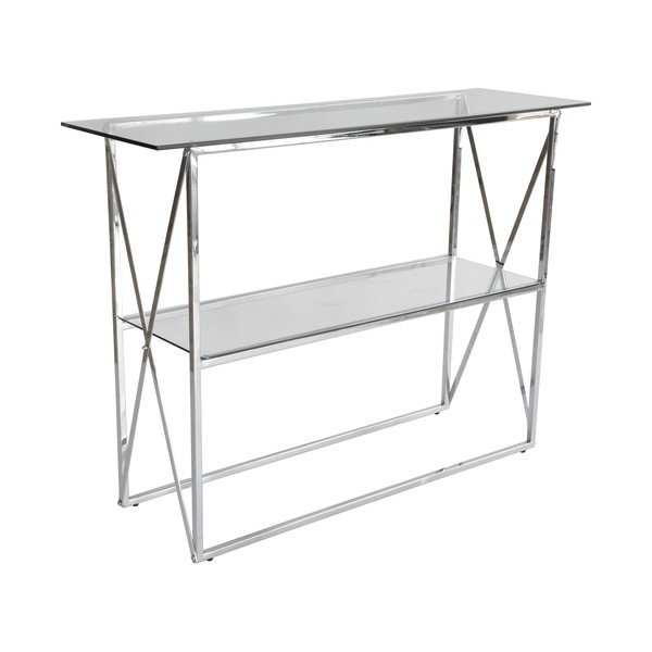 Kromirani konzolni stol RGE Cross, dužina 110 cm-image-1