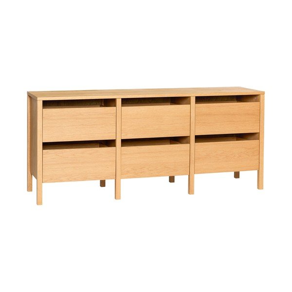 Komoda u dekoru hrasta u prirodnoj boji 150x65x40 cm Forma – Hübsch
