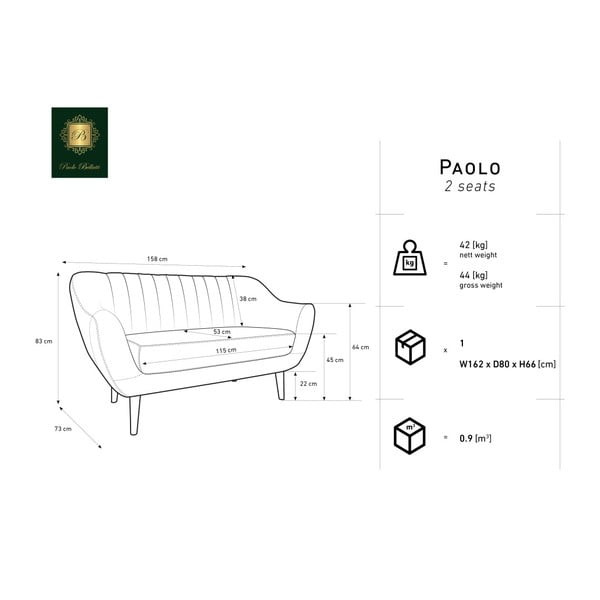 Plavi dvosjed Mazzini Sofas Benito-image-3