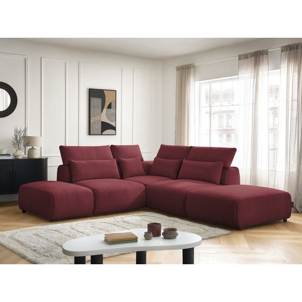 Crvena podesiva kutna garnitura Jana – Bobochic Paris-image-4