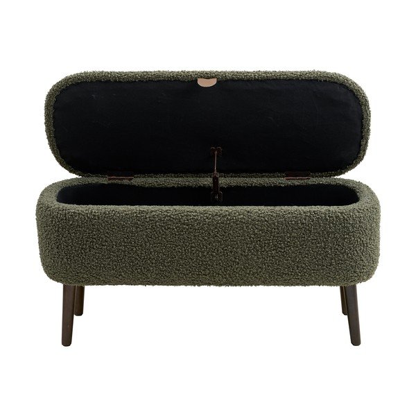 Zelena klupa od bouclé tkanine Harlow – House Nordic-image-2