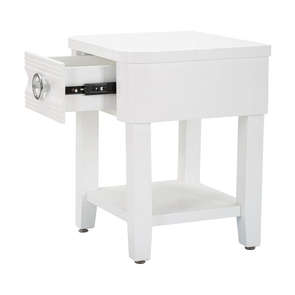 Bijeli noćni ormarić od masivne jele Shine – Mauro Ferretti-image-2