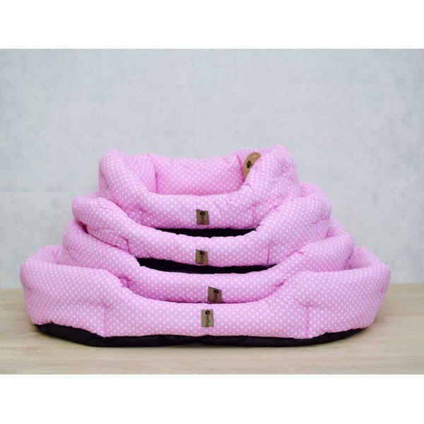 Ružičasti pamučni krevet 65x50 cm Pinky - Petsy-image-3