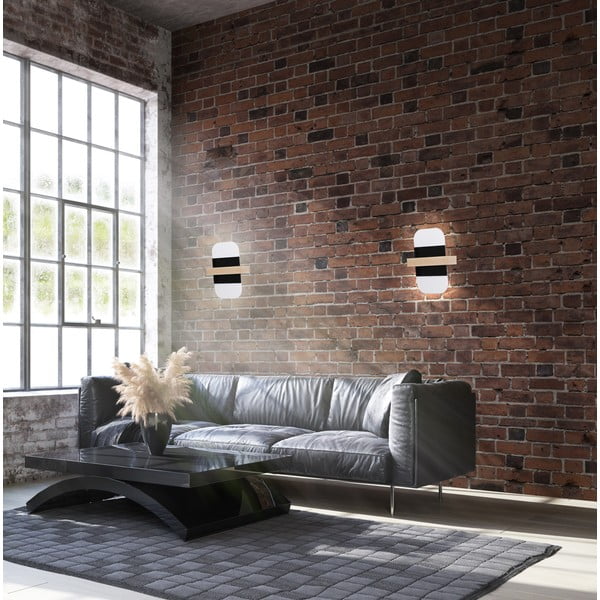 Crno-bijela LED zidna lampa April - Candellux Lighting-image-1