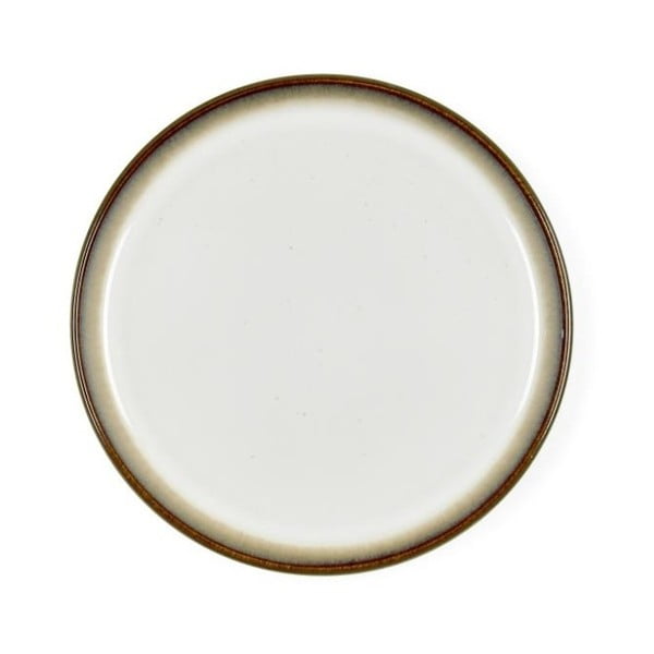 Krem-bijeli desertni tanjur od kamenine Bitz Mensa, promjer 21 cm