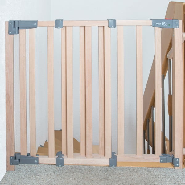 Sigurnosna ograda za stepenice od masivne bukve u prirodnoj boji – Roba-image-1