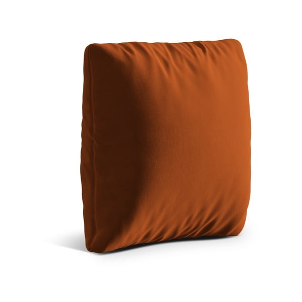 Baršunast ukrasni jastuk za sjedeću garnituru boje terakote Kemi – Cosmopolitan Design-image-1