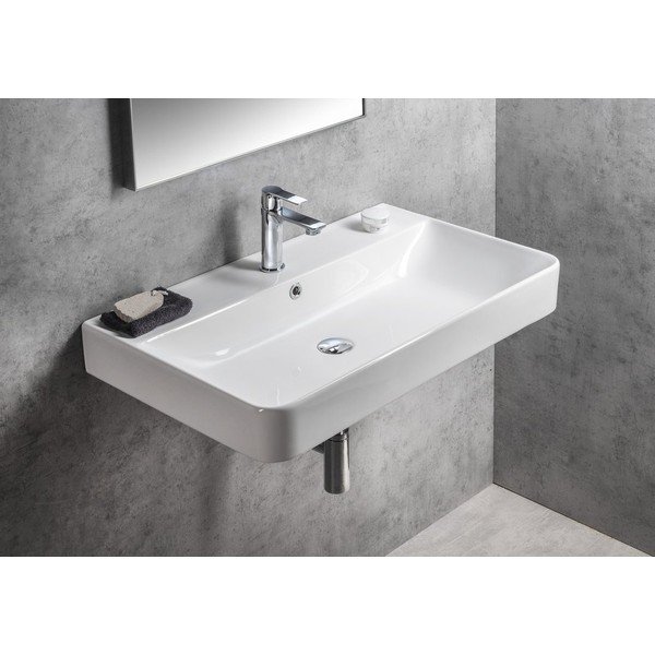 Bijeli keramički umivaonik 80x48 cm Gali – Sapho-image-4