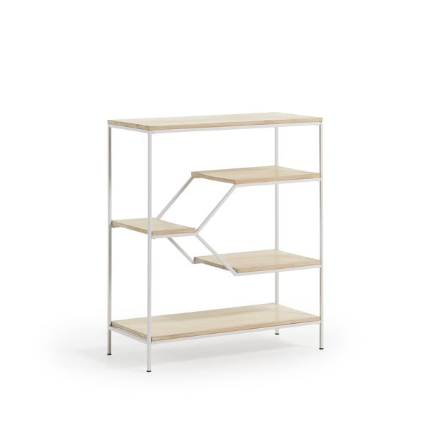 Mali bijeli ormar s policama od drveta manga Kave Home Pyke-image-1