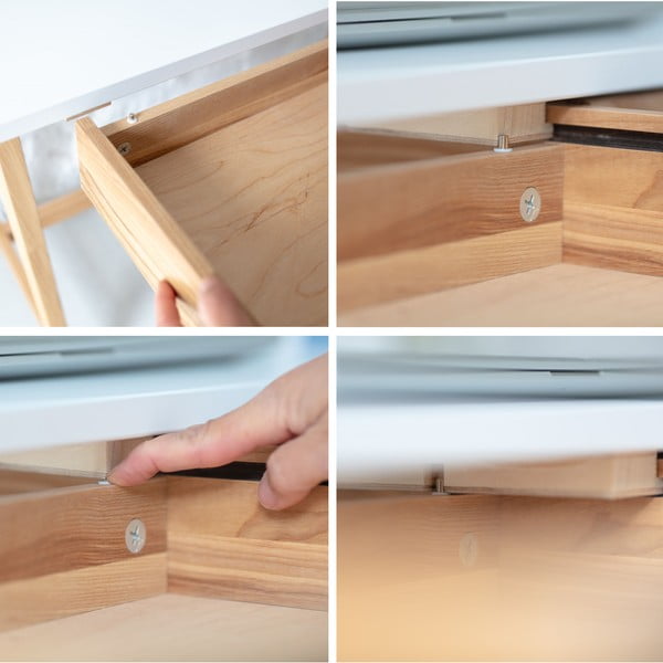 Radni stol s bijelom pločom 85x115 cm Luka - Ragaba-image-4