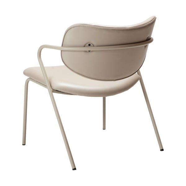 Bež fotelja od imitacije kože Zed - DAN-FORM Denmark-image-4