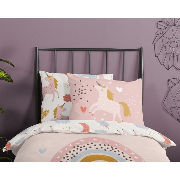 Dječja pamučna posteljina Good Morning Unicorn, 140 x 220 cm-image-3