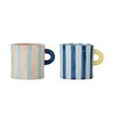 Plave/ružičaste keramičke šalice u setu 2 kom 250 ml Phoenix – Bloomingville