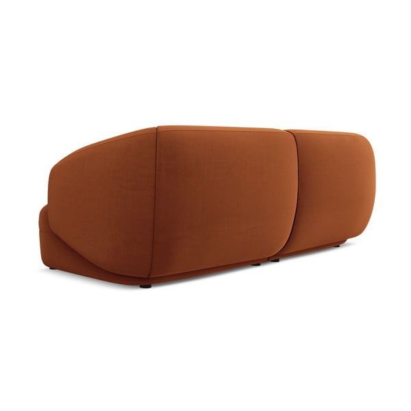 Narančasta baršunasti sofa 232 cm Moana – Makamii-image-3