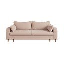 Bež sofa od samta 220 cm Beata – Ropez