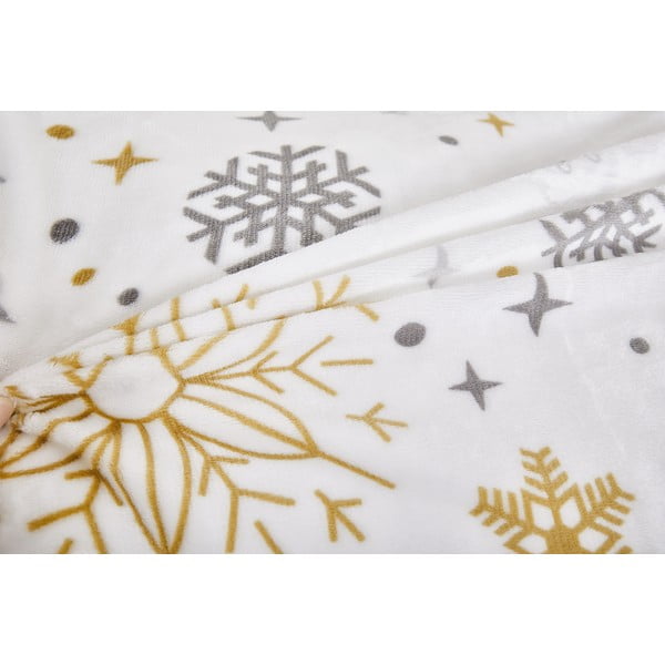 Krem posteljina za krevet za jednu osobu od mikropliša 140x200 cm Magic – My House-image-3