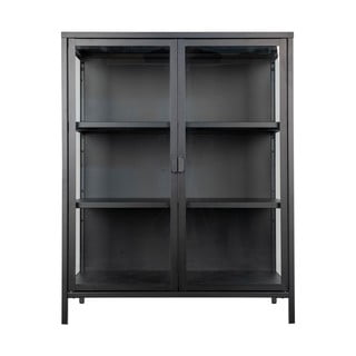 Crna metalna vitrina 80x101,5 cm Brisbane – House Nordic
