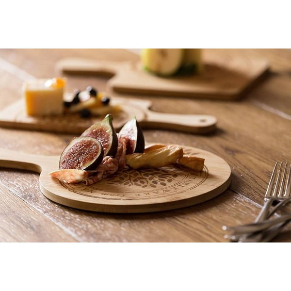 Daska za rezanje od bambusa Leone, ø 25 cm-image-1