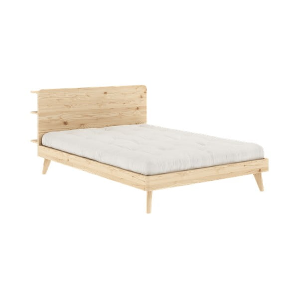 Bračni krevet od borovine s podnicom 140x200 cm Retreat - Karup Design