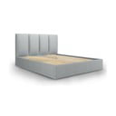 Svijetlo sivi bračni krevet Mazzini Kreveti Juniper, 180 x 200 cm