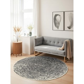 Sivi/krem okrugli tepih ø 160 cm Gloria Cavallo – Hanse Home