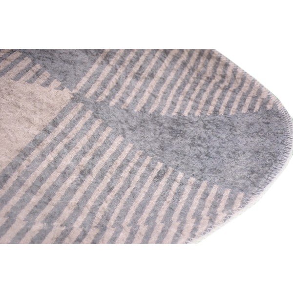 Sivi perivi tepih 80x120 cm Oval – Vitaus-image-2