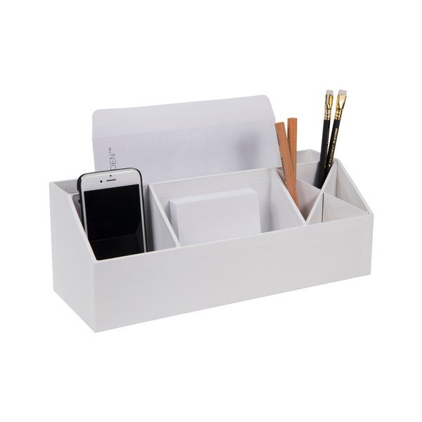 Bijeli stolni organizator za Bigso pomagala za pisanje, 33,5 x 12,5 cm-image-2