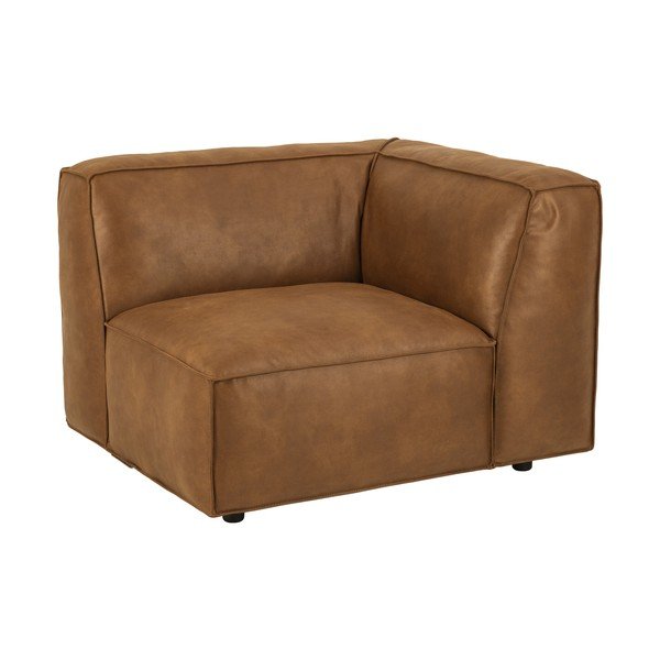 Konjak smeđa modularna sjedeća garnitura (s desnim kutom) Fairfield Kentucky – Bonami Selection-image-3